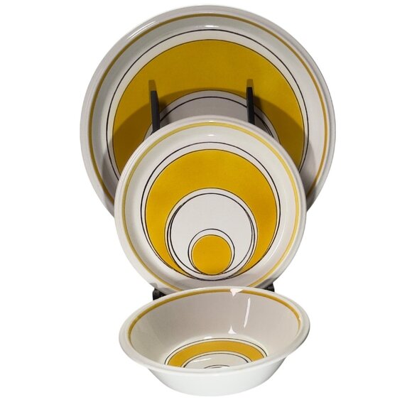 Mikasa Light N Lively Dinnerware Set Sundance D5351 3 Pieces Vintage 1970 - Picture 16 of 16